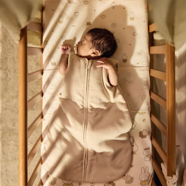 Jollein Baby Schlafsack Newborn Jersey 60cm - Soft Twine Sand (0-3M) 2.5TOG