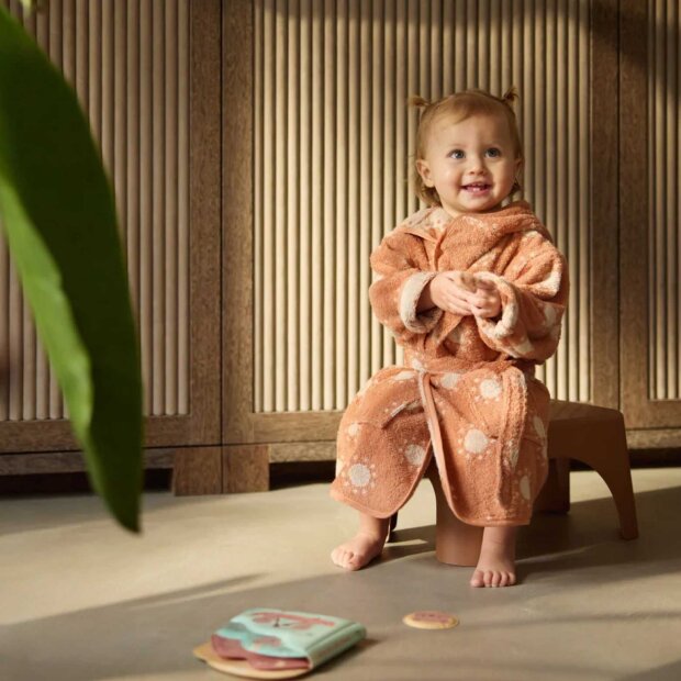 Jollein Bademantel 1-2 Jahre Jacquard Sun Light Terra