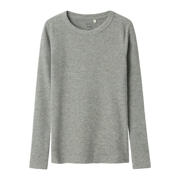 name it Langarm Top Grey Melange