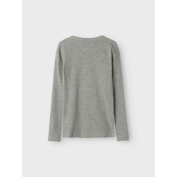 name it Langarm Top Grey Melange