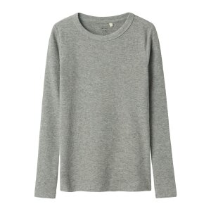 name it Langarm Top Grey Melange