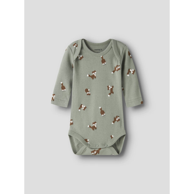 name it Body 3er-Pack Langarm Fuchs Shadow