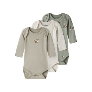 name it Body 3er-Pack Langarm Fuchs Shadow
