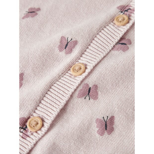 name it Strickjacke Schmetterling rosa Lotus