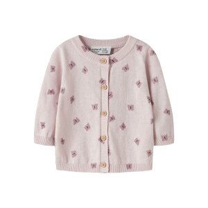 name it Strickjacke Schmetterling rosa Lotus