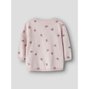 name it Strickjacke Schmetterling rosa Lotus