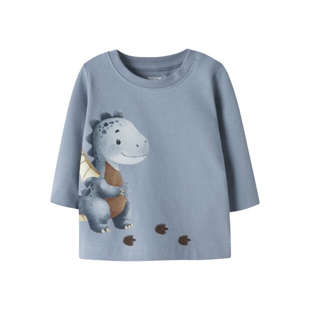 name it Langarm Top box Ashley Blue