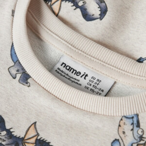 name it Langarm Sweatshirt Peyote Melange