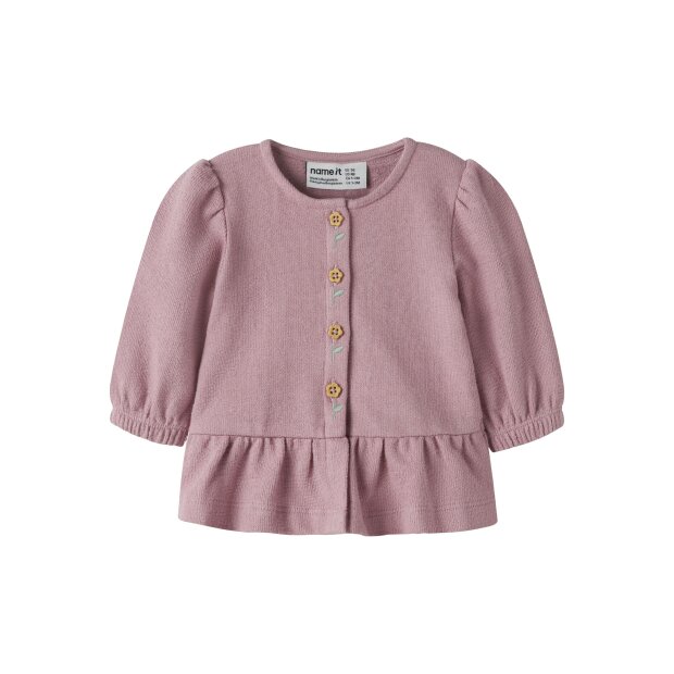 name it Langarm Sweatshirt Cardigan Lilas