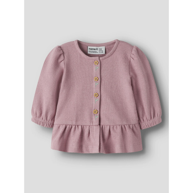 name it Langarm Sweatshirt Cardigan Lilas
