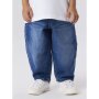 name it Barrel Jeans Medium Blue Denim