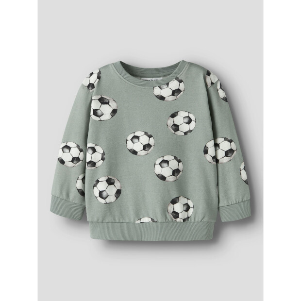 name it Sweatshirt Langarm mit Box-Print Green Milieu