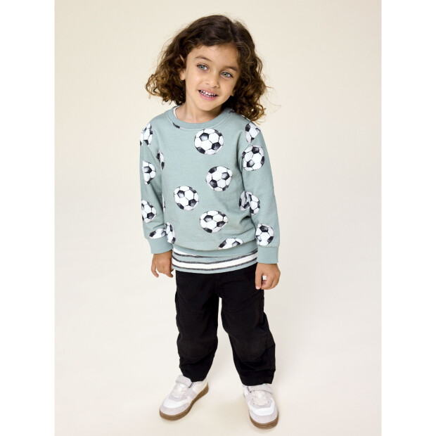name it Sweatshirt Langarm mit Box-Print Green Milieu