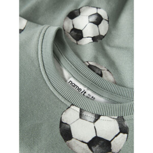 name it Sweatshirt Langarm mit Box-Print Green Milieu