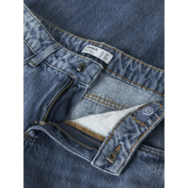 name it Barrel Jeans Medium Blue Denim