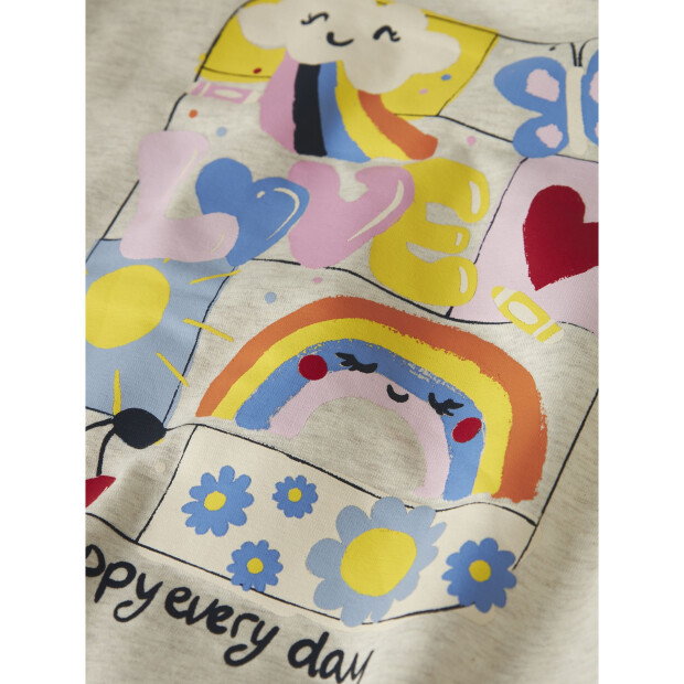 name it Sweatshirt Langarm braun Peyote Melange