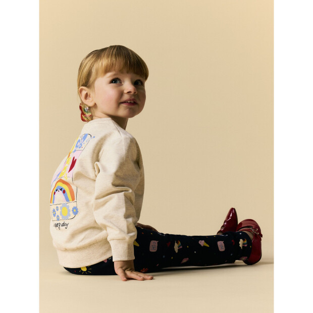 name it Sweatshirt Langarm braun Peyote Melange