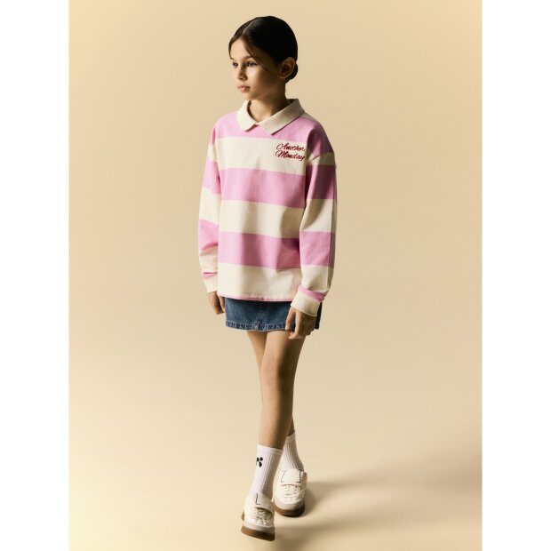name it Polo Sweatshirt Langarm begonia pink