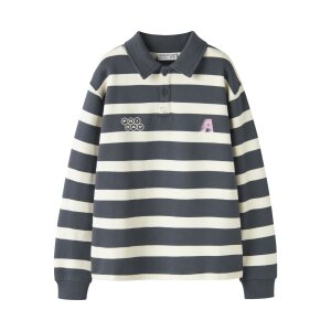 name it Sweatshirt Langarm Polo box Ombre Blue