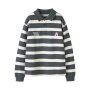 name it Sweatshirt Langarm Polo box Ombre Blue
