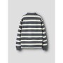 name it Sweatshirt Langarm Polo box Ombre Blue