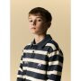 name it Sweatshirt Langarm Polo box Ombre Blue