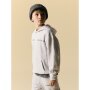 name it Sweatshirt mit langen Ärmeln in weiß mit Brustdruck Light Grey Melange