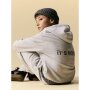 name it Sweatshirt mit langen Ärmeln in weiß mit Brustdruck Light Grey Melange