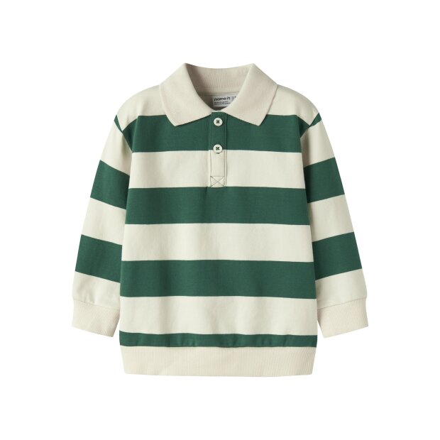 name it Langarm Sweatshirt mit Box-Print evergreen