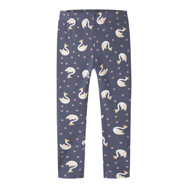 name it Leggings mit Allover-Print vintage indigo