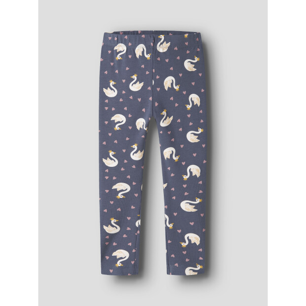 name it Leggings mit Allover-Print vintage indigo