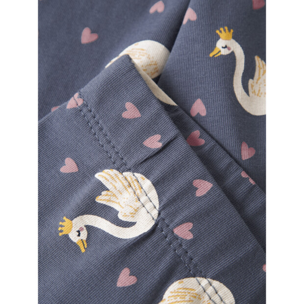 name it Leggings mit Allover-Print vintage indigo