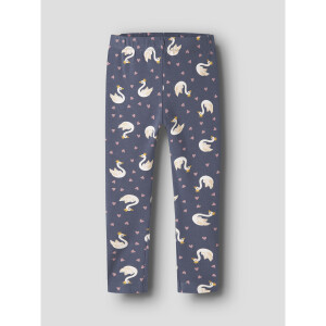 name it Leggings mit Allover-Print vintage indigo