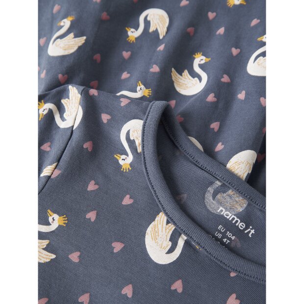 name it Langarm Kleid Vintage Indigo
