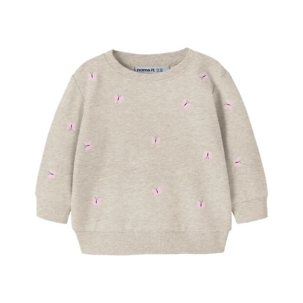 name it Sweatshirt Langarm Peyote Melange
