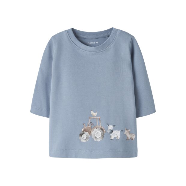 name it Langarm Top box Ashley Blue