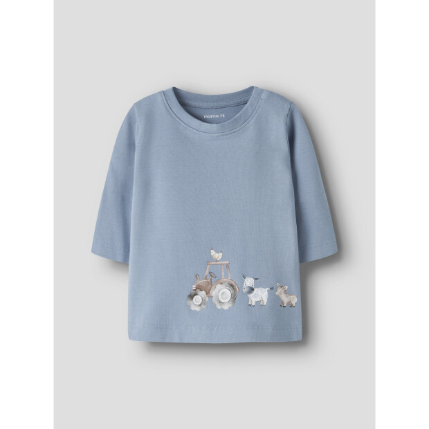 name it Langarm Top box Ashley Blue