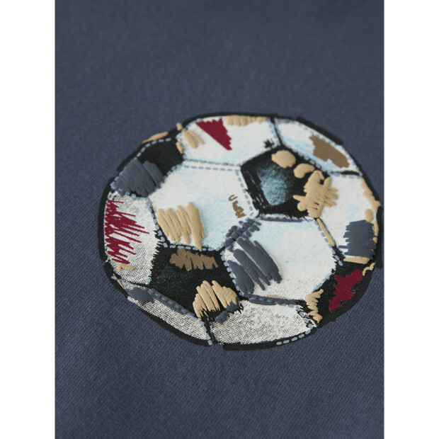 name it Sweatshirt mit langen Ärmeln und Box-Print Vintage Indigo