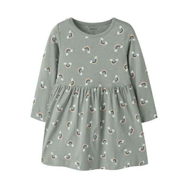 name it Langarm Kleid green milieu