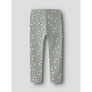 name it Leggings mit Allover-Print green milieu