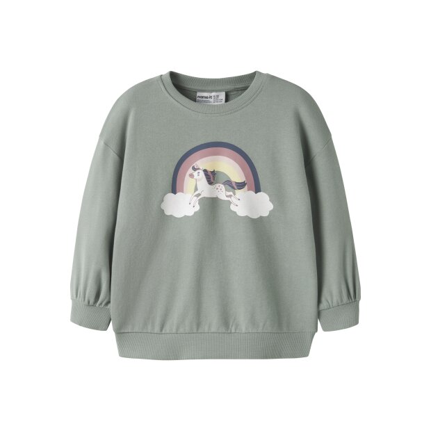 name it Langarm Sweatshirt green milieu