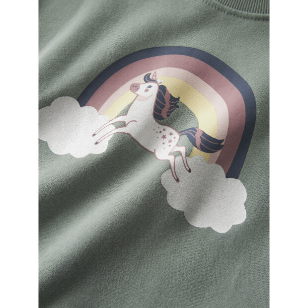 name it Langarm Sweatshirt green milieu