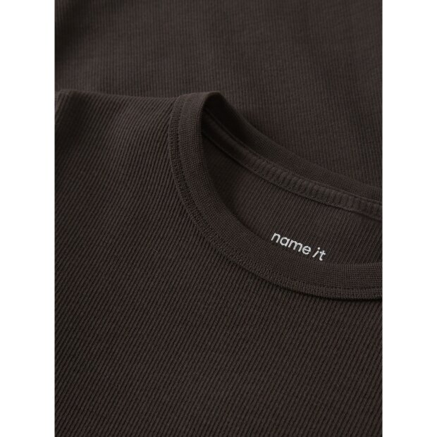 name it Langarm Top Chocolate Plum