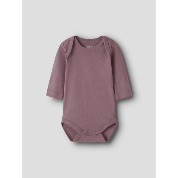 name it Body 3er-Pack Langarm Violettblume Violet Ice