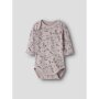 name it Body 3er-Pack Langarm Violettblume Violet Ice