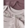 name it Body 3er-Pack Langarm Violettblume Violet Ice