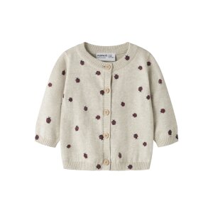 name it Strickjacke Marienkäfer Peyote Melange