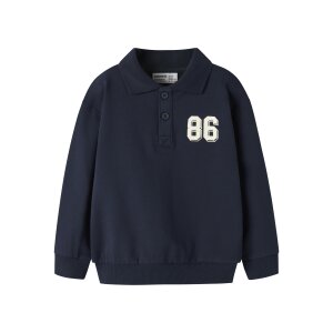 name it Langarm Sweatshirt mit Box-Print Navy Blazer