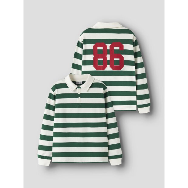 name it Sweatshirt Langarm Polo Box evergreen