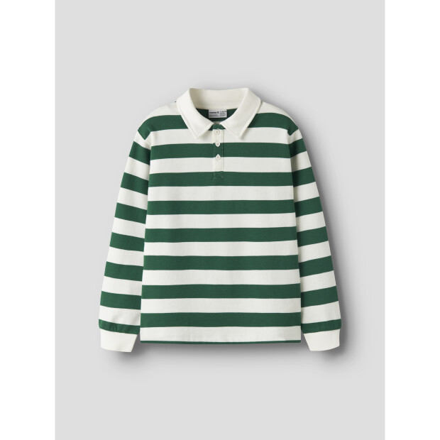 name it Sweatshirt Langarm Polo Box evergreen